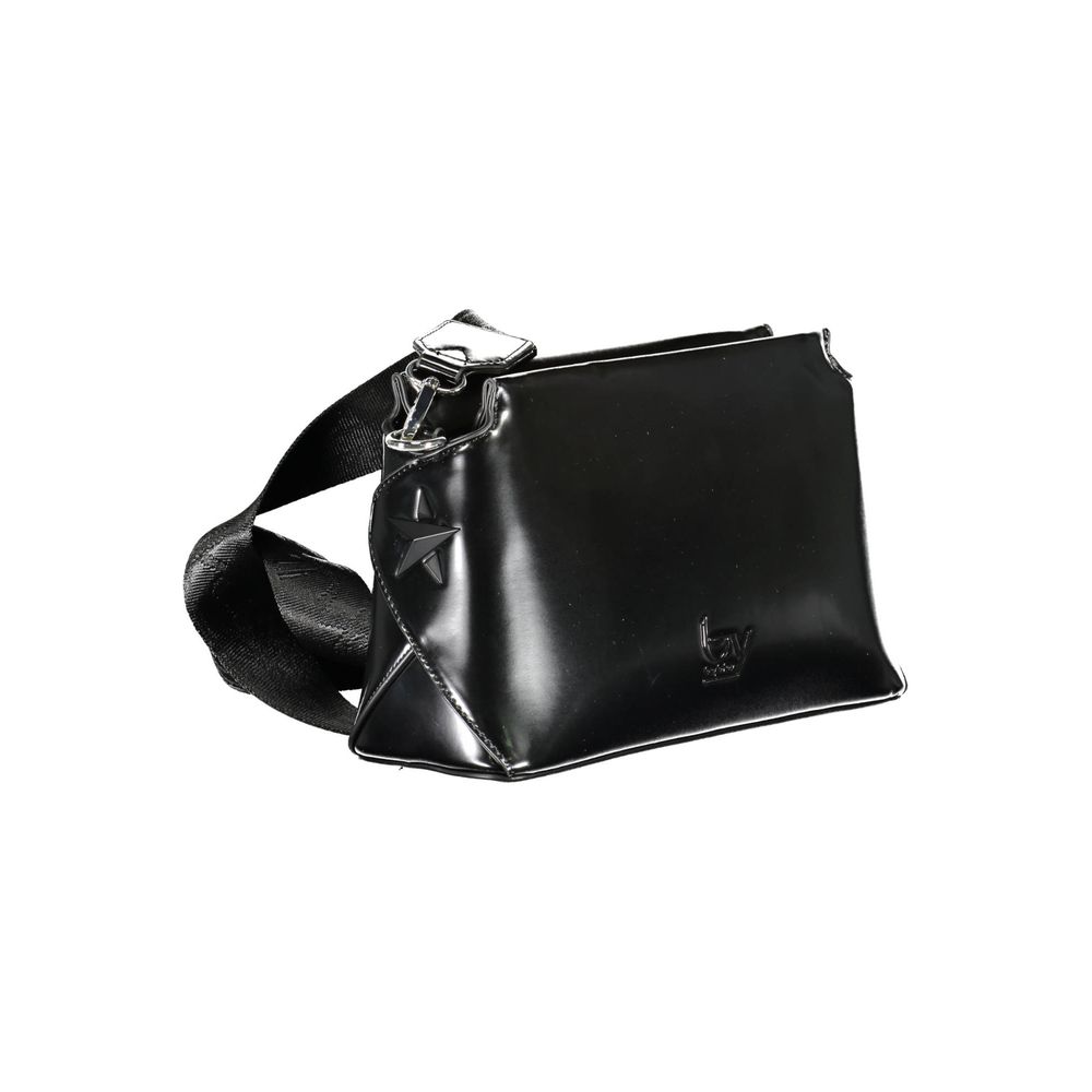 BYBLOS Black Faux Patent Leather Crossbody Handbag