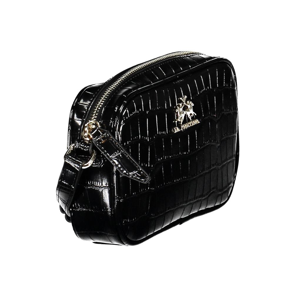 La Martina Polyethylene Shoulder Handbag - Black