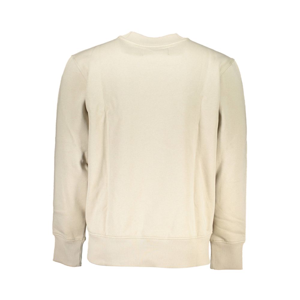 Sweatshirt by Calvin Klein for men in cotton beige features an magnificent silhouette, showcasing a sophisticated and detail for a truly magnificent finish.