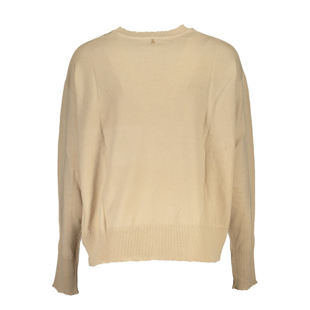 This Sweater by Patrizia Pepe for women in fabric beige presents a understated silhouette, featuring a sophisticated and for a understated finish.