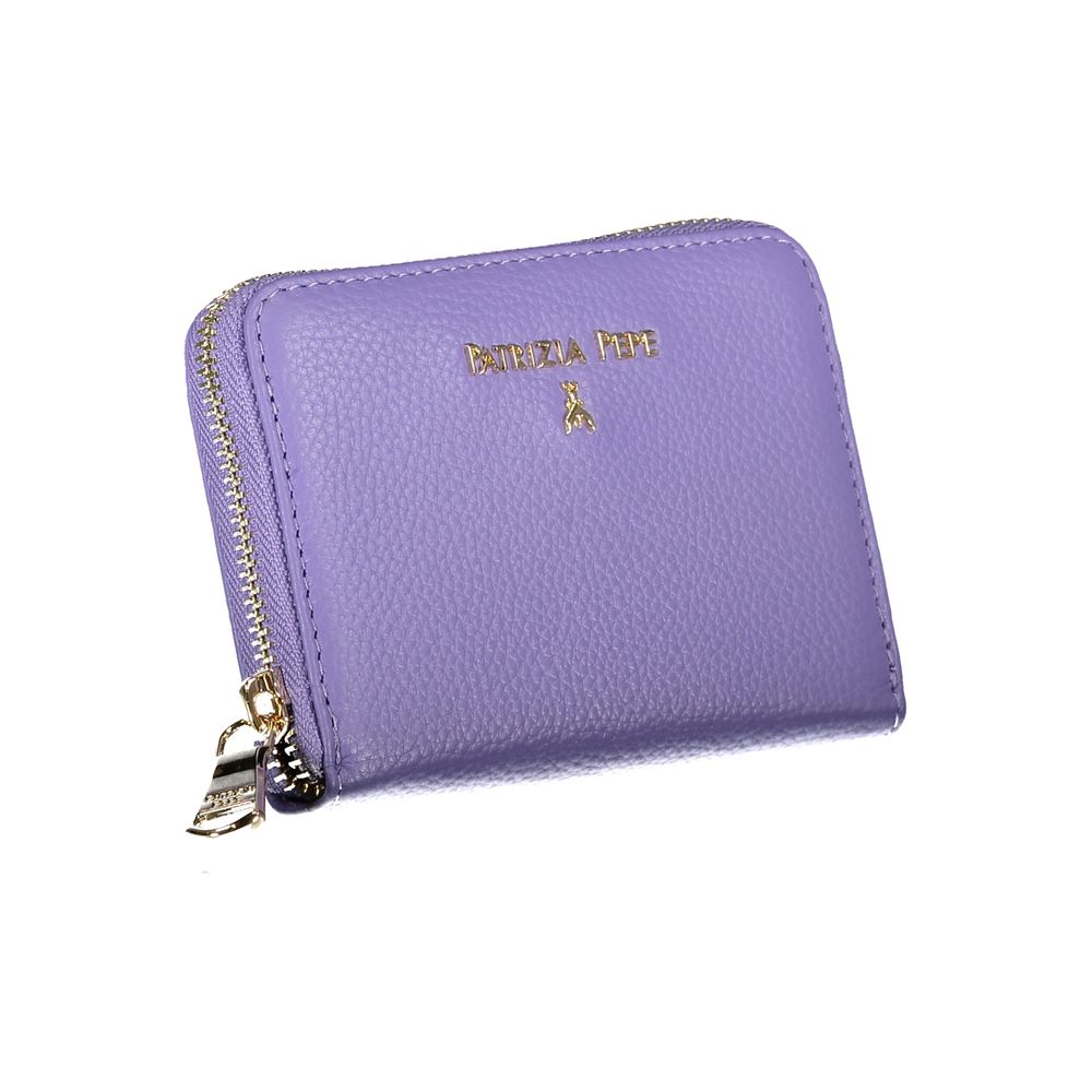 Cardholder Wallet by Patrizia Pepe for women in polyethylene purple & signature showcases a refined silhouette, artfully detailed with the signature style of the Polyethylene Cardholder Wallet and functional card-organization coin-purse.