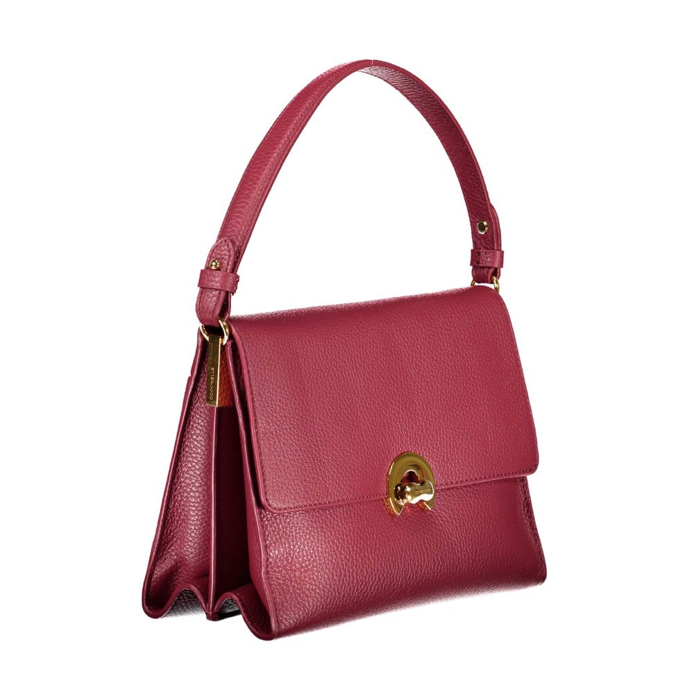 Coccinelle Red Leather Shoulder Handbag