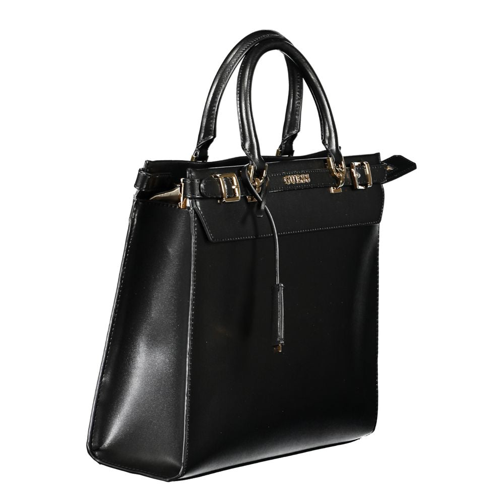 Guess Jeans Logo Bag Sestri Polyethylene Phone Holder Handbag - Black