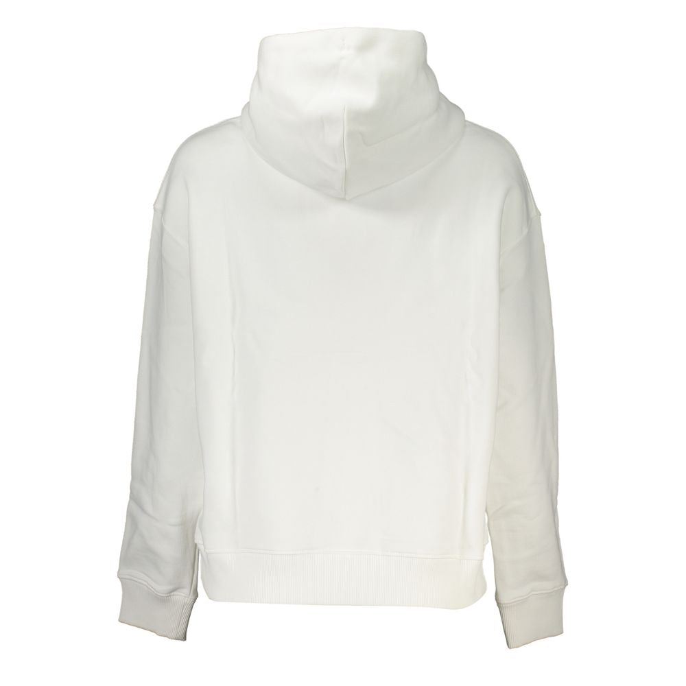 Tommy Hilfiger Women's Cotton Hooded Sweatshirt Hoodie - White