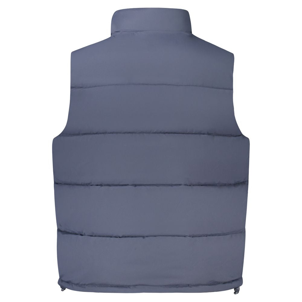 Vest by Guess Jeans for men in polyester blue & print features a chic silhouette, expertly detailed with a refined and premium thermal & pockets for a truly chic look.