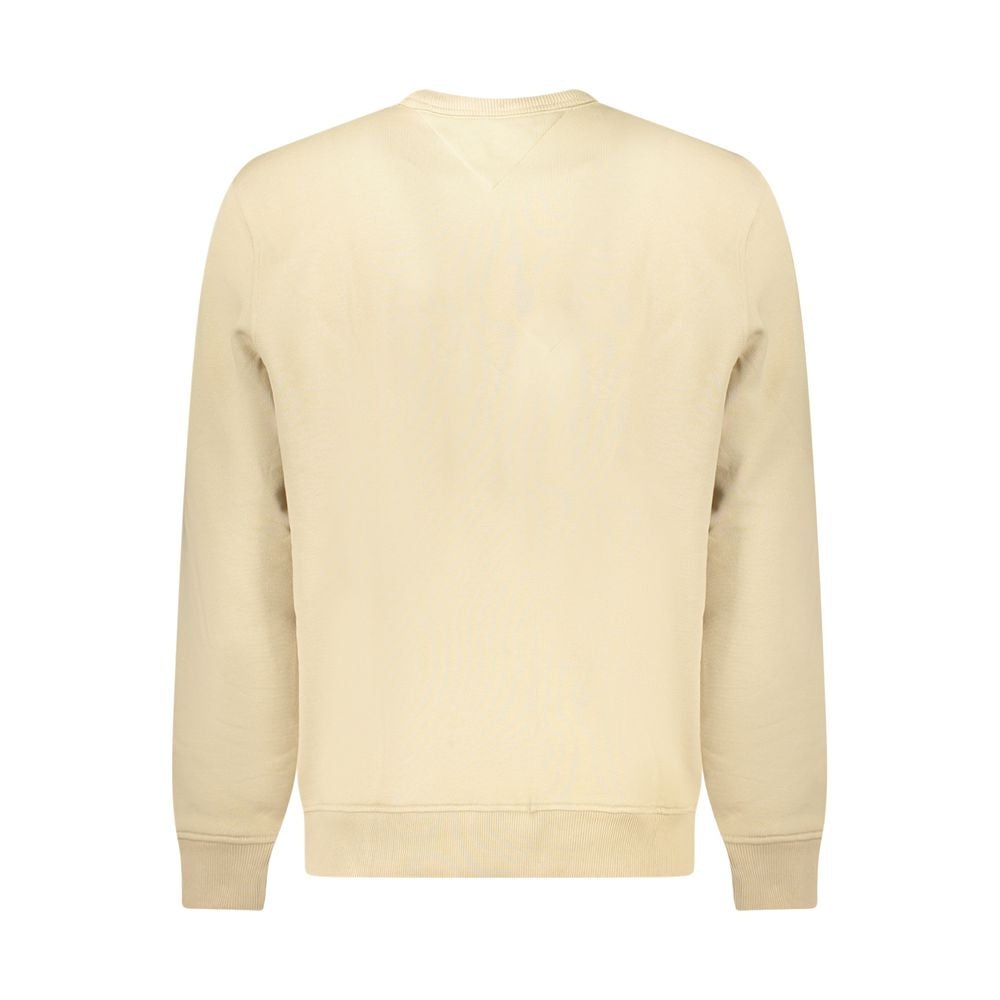 Sweatshirt by Tommy Hilfiger for men in cotton beige features an enviable silhouette, showcasing a premium and refined for a truly enviable finish.