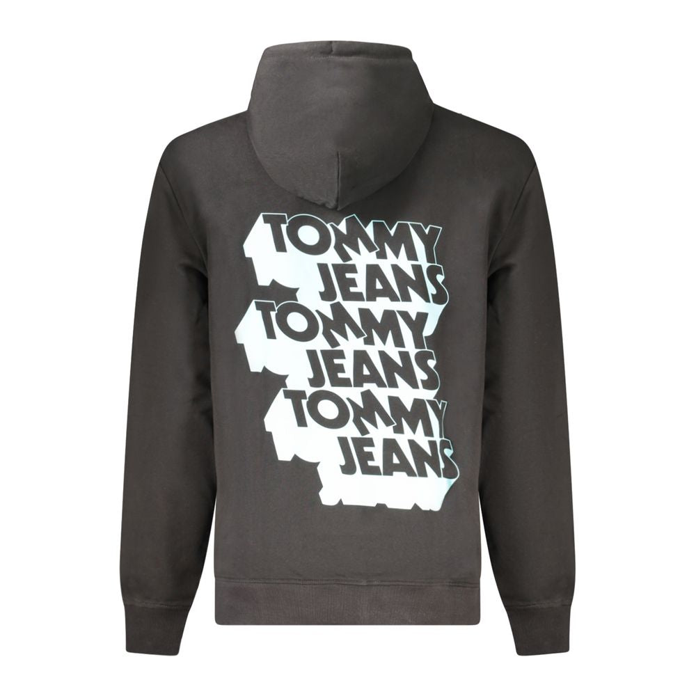 Hooded Sweatshirt Hoodie by Tommy Hilfiger for men in cotton black, signature & print features a edgy silhouette, detailed with a edgy hooded neckline and for a refined finish.