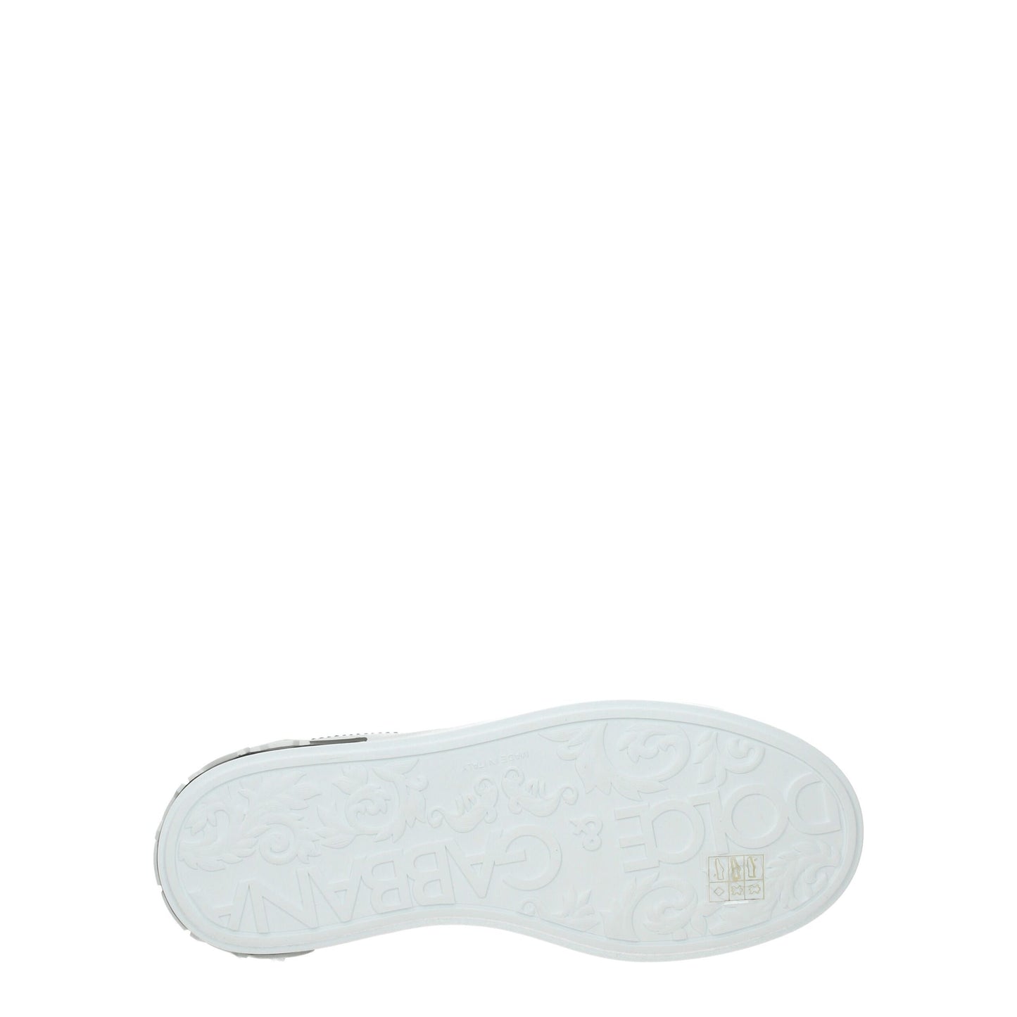 Dolce & Gabbana White Leather Low Tops