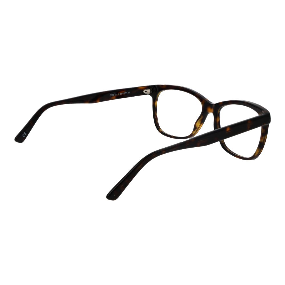Andy Wolf Unisex Rectangle Full-Rim Acetate Eyeglasses Frames - Brown