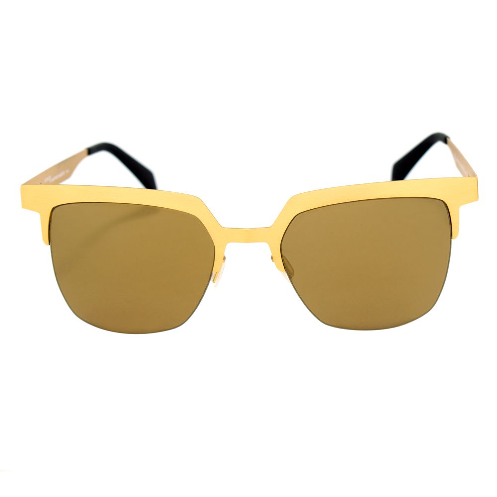 Italia Independent 0503120120 Gold Unisex Sunglasses with Gradient Polarized Lens