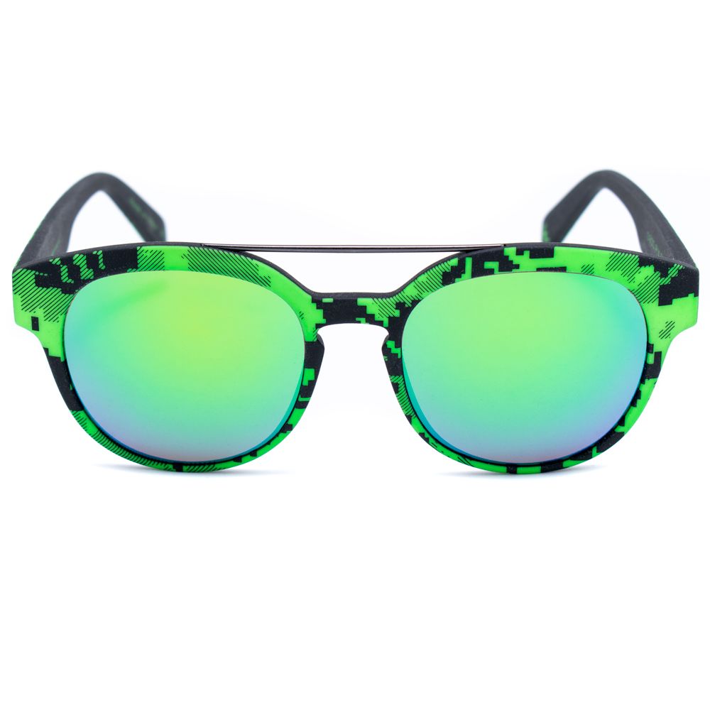 Italia Independent 0900PIX033 Green Unisex Sunglasses with Polarized Lens