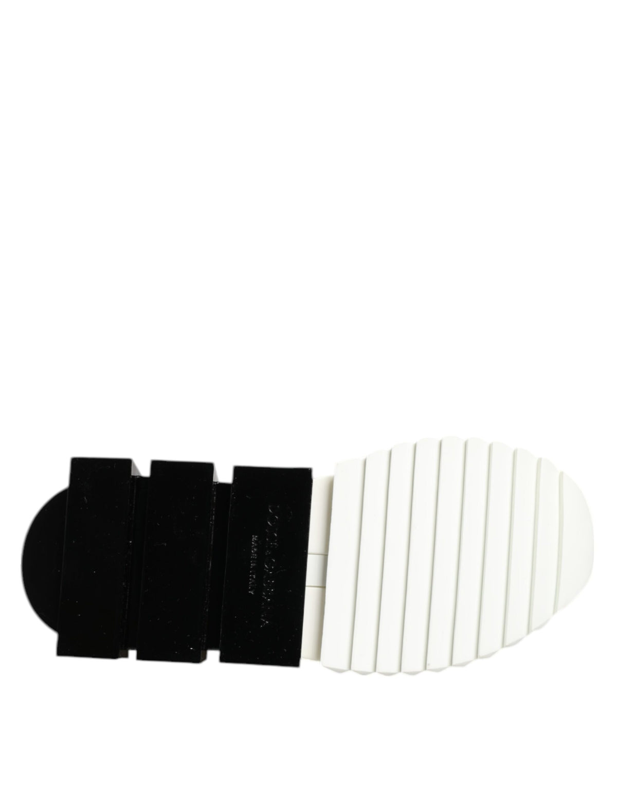 Dolce & Gabbana Women's Low Top Polyester Polyurethane Viscose & Rubber Sneakers - Black White