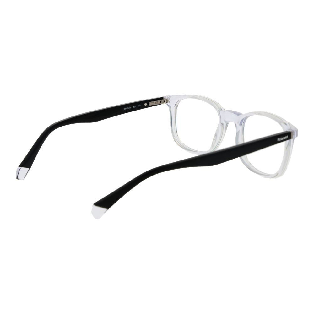 Polaroid Unisex Rectangle Full-Rim Cellulose Propionate Eyeglasses Frames - Transparent