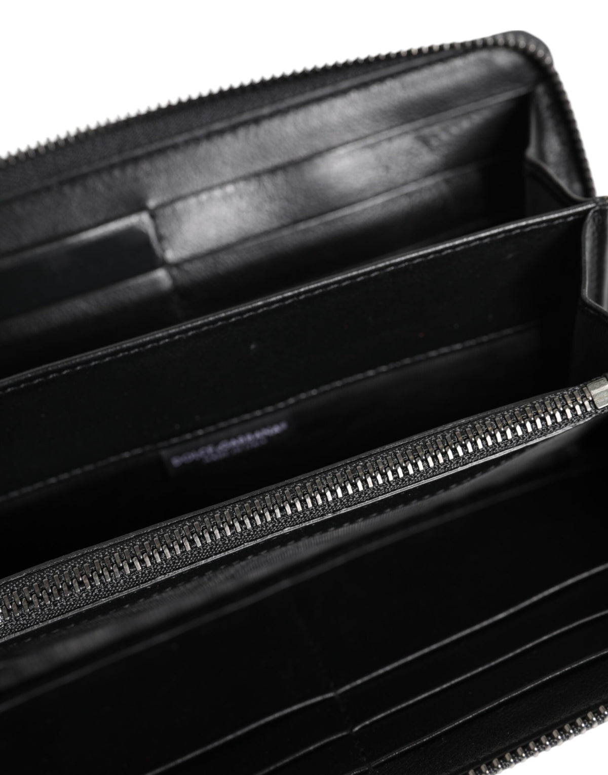 Dolce & Gabbana Caiman Calf Leather Cardholder Wallet - Black Blue