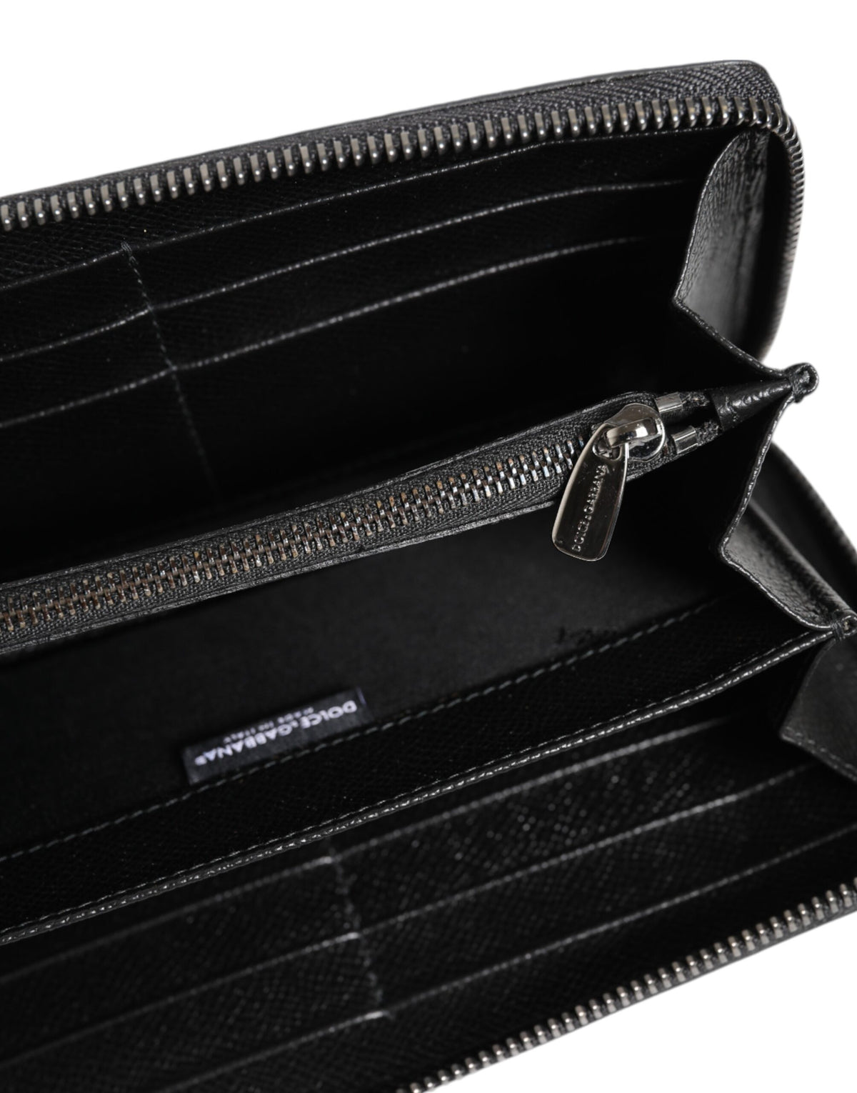 Dolce & Gabbana PVC Leather Cardholder Wallet - Black Gray