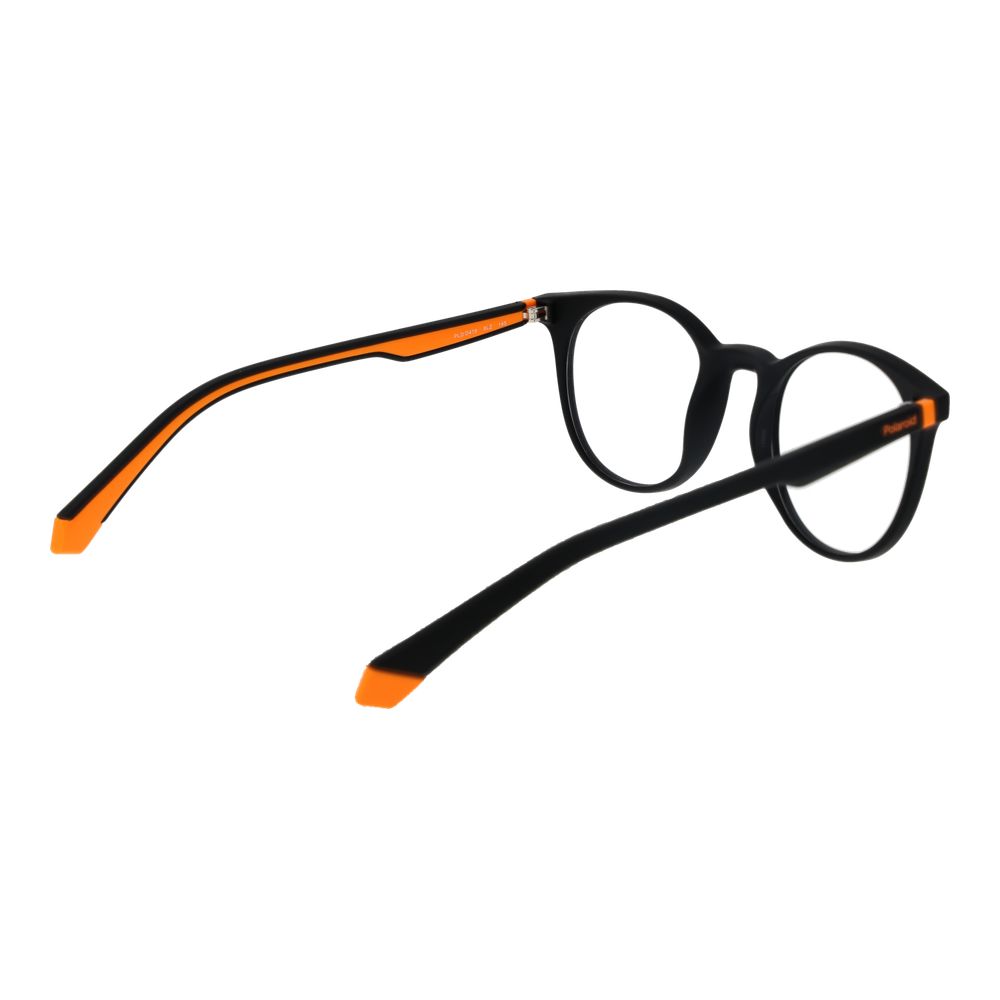 Polaroid Unisex Full-Rim Panto Polyamide Eyeglasses Frames - Black