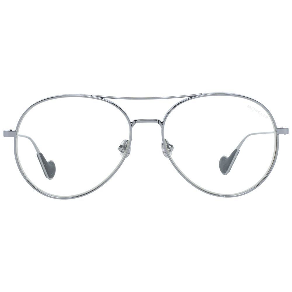 Moncler Unisex Aviator Metal Eyeglasses Frames - Gray