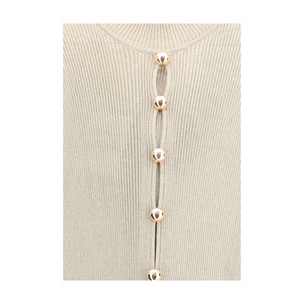 Self-Portrait Lurex knit long Dress