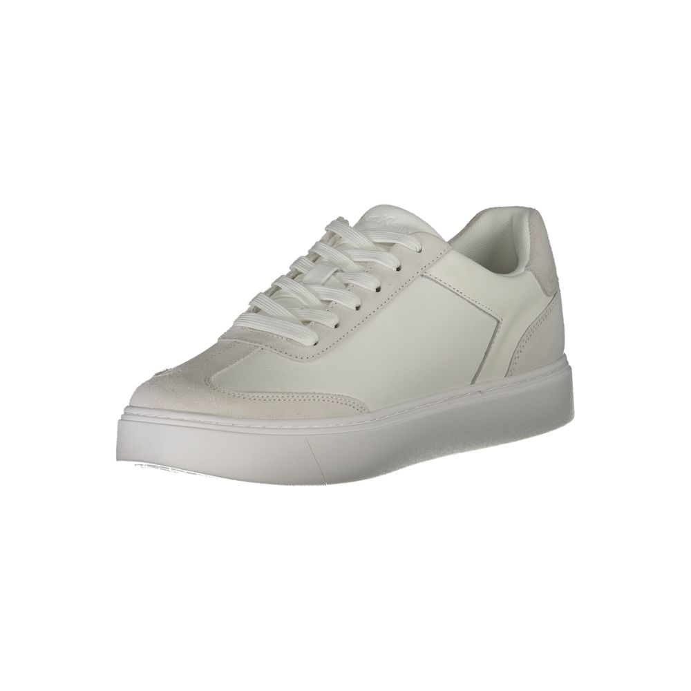 Calvin Klein White Polyester Sneaker