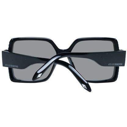 Atelier Swarovski Black Women Rectangle Sunglasses