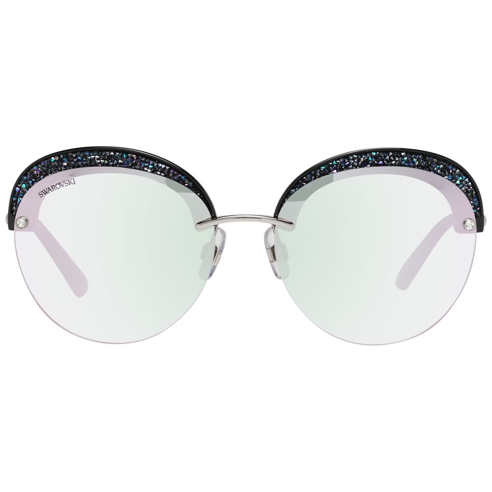 Swarovski Silver Women Butterfly Sunglasses
