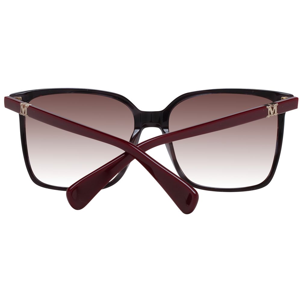 Max Mara Burgundy Women Square Sunglasses