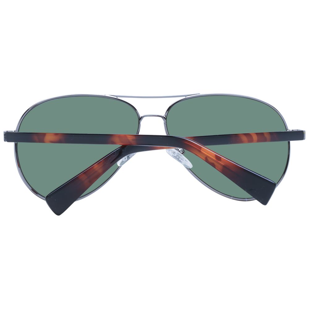 Guess Aviator Non-Polarized Dark-Tint Metal Sunglasses - Silver