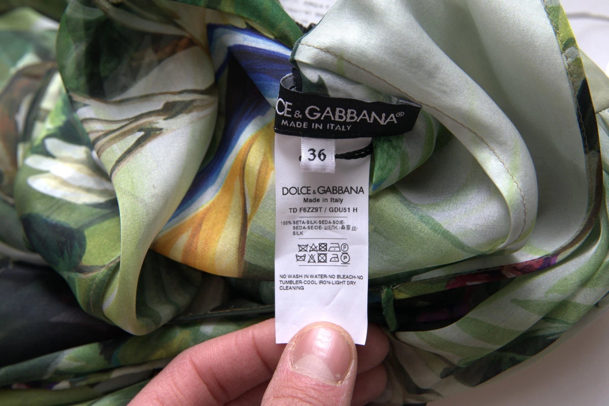 Dolce & Gabbana Women's Silk Maxi Dress - Multicolor Print