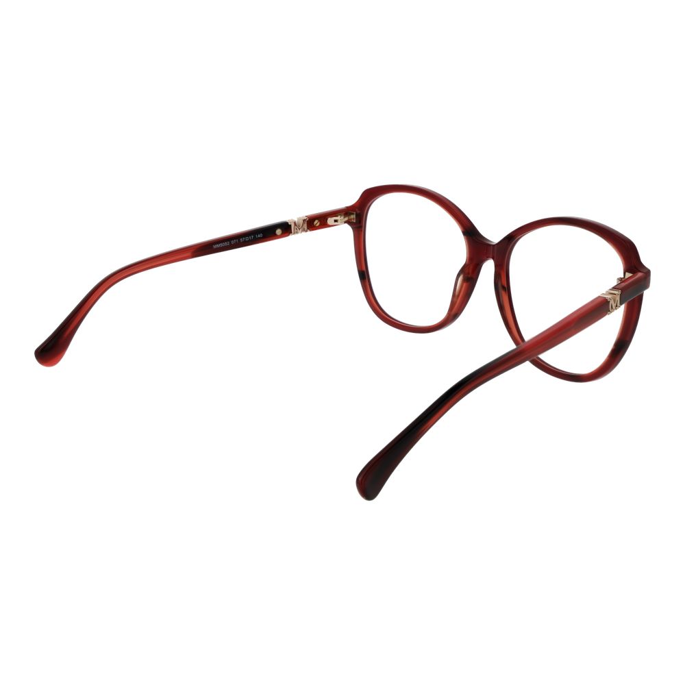 Max Mara Women's Full-Rim Square Plastic Eyeglasses Frames - Burgundy