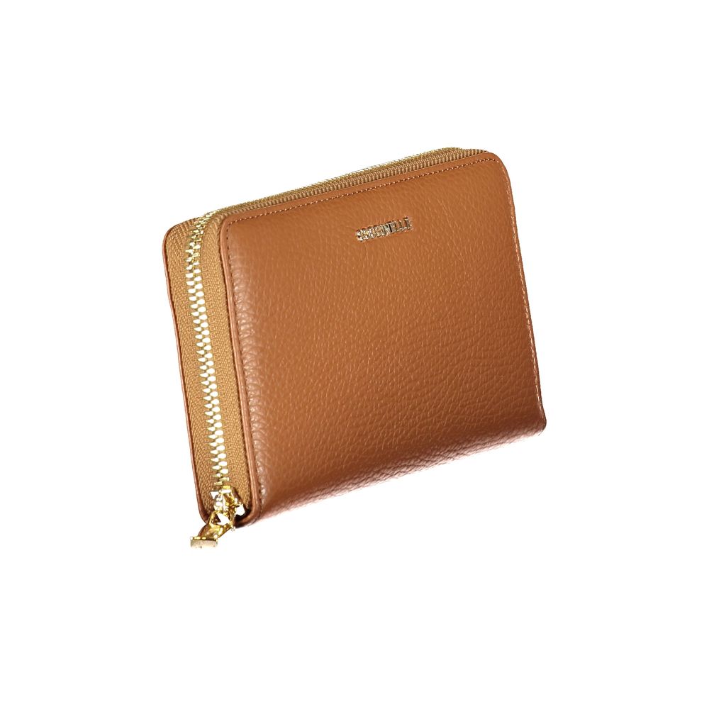 Coccinelle Gala Metallic Soft Leather Wallet - Brown
