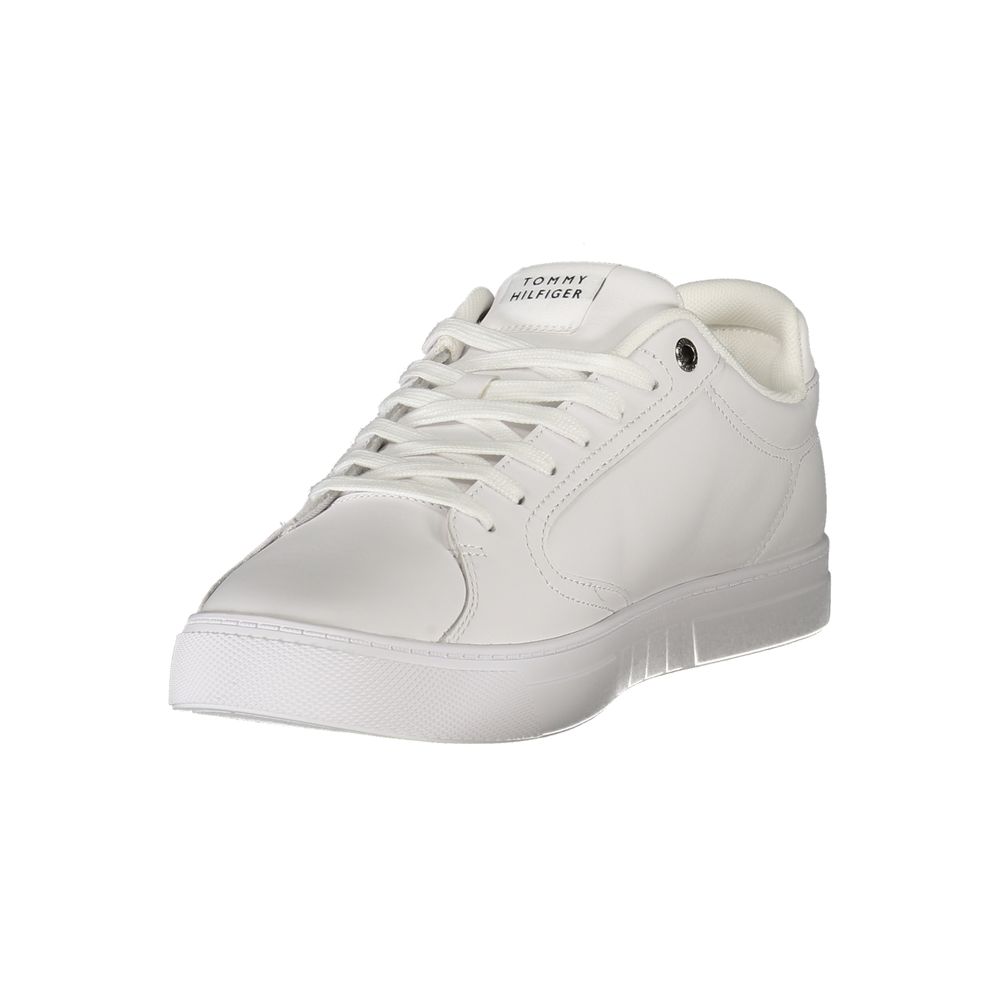 Sneakers by Tommy Hilfiger for men in polyester polyethylene leather white & print features an sumptuous design from the Men's Fashion Polyester Polyethylene Leather Sneakers collection, highlighting a sumptuous fashion style for a premium, high-fashion look.