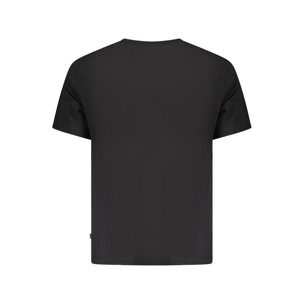 Guess Jeans Men's Regular-Fit Crew Neck Cotton T-Shirt - Black Signature Print