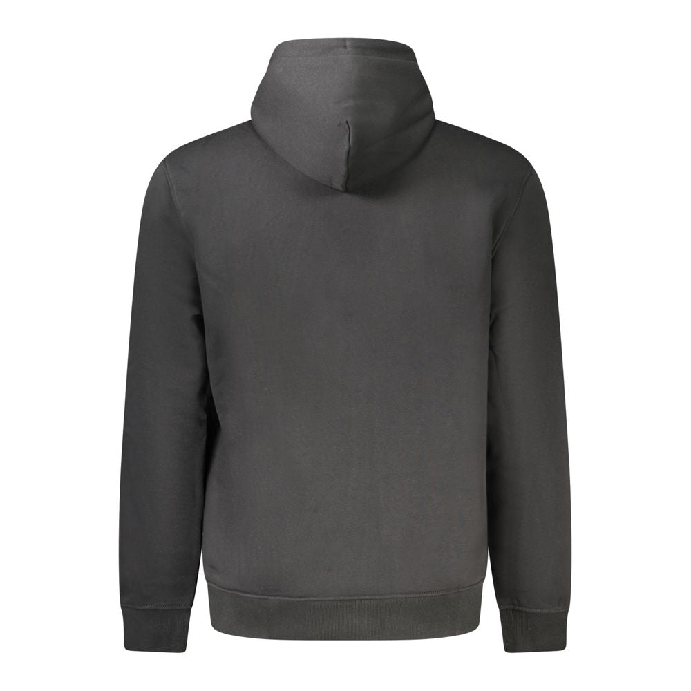 Hooded Sweatshirt Hoodie by Tommy Hilfiger for men in cotton polyester canvas black showcases a city-ready silhouette, artfully detailed with a signature and for a city-ready finish.
