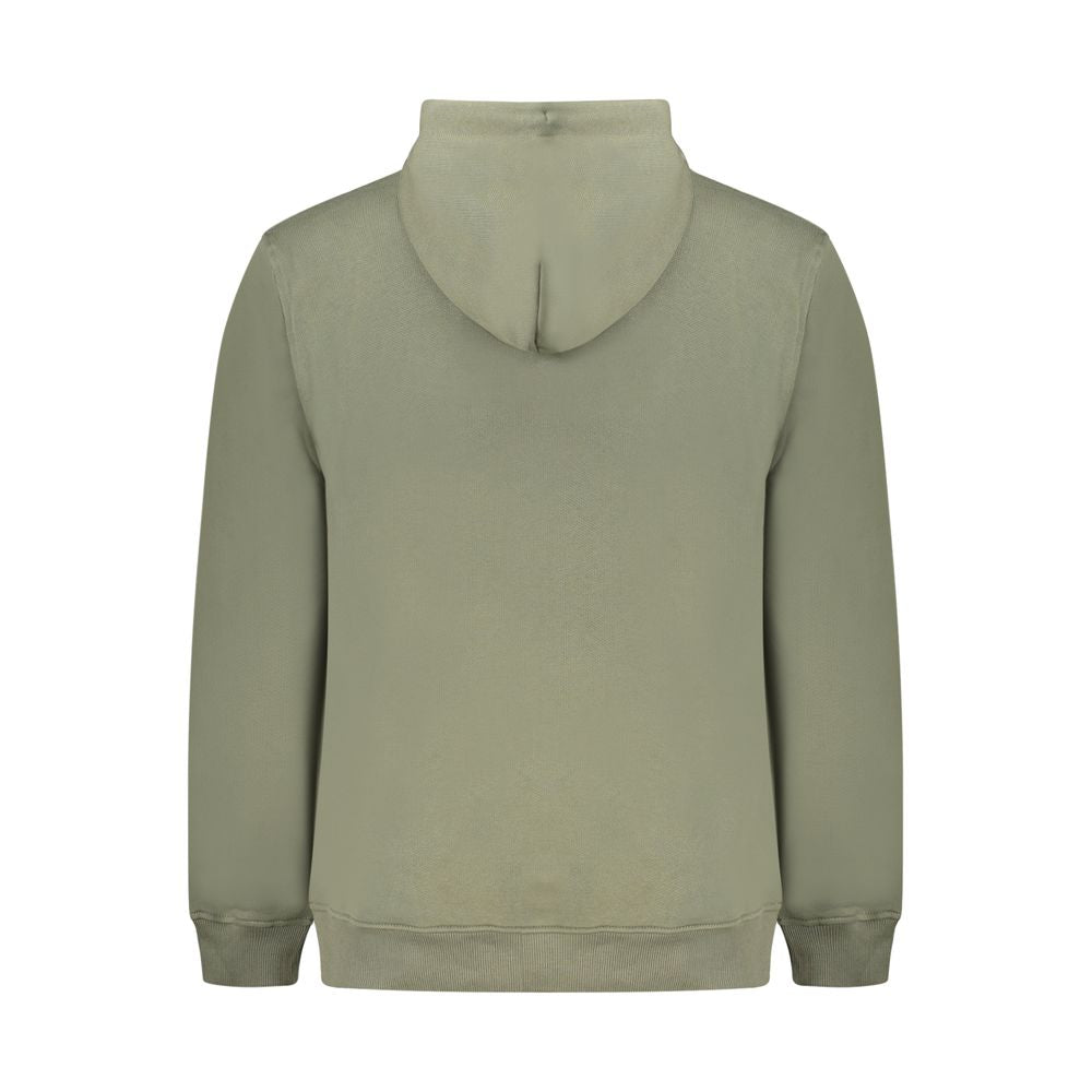 Hooded Sweatshirt Hoodie by Tommy Hilfiger for men in cotton green features an avant-garde silhouette, showcasing a sophisticated and detail for a truly avant-garde finish.