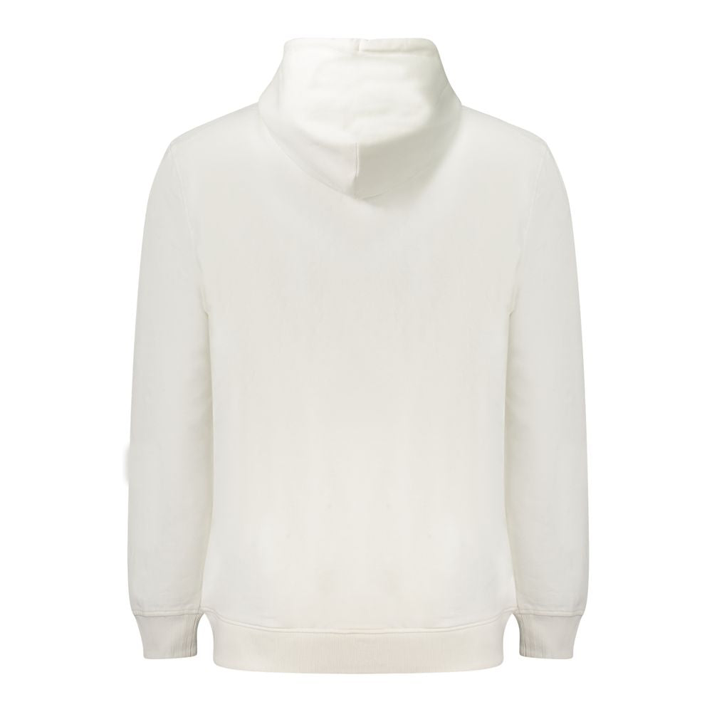 Hooded Sweatshirt Hoodie by Tommy Hilfiger for men in cotton white features a slouchy chic silhouette, detailed with a slouchy chic and a signature hooded neckline for an elevated aesthetic.