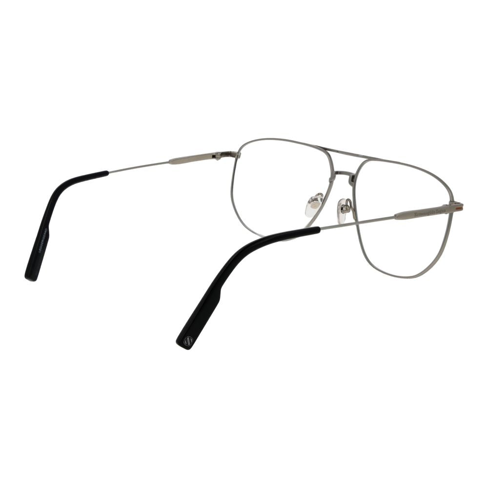 Ermenegildo Zegna Silver Men Optical Frames