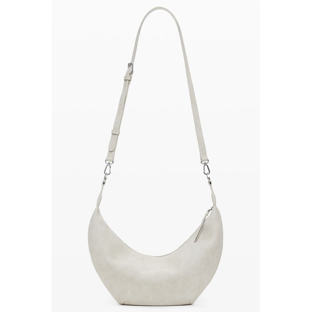 Desigual Faux Leather Medium Shoulder Handbag - Beige