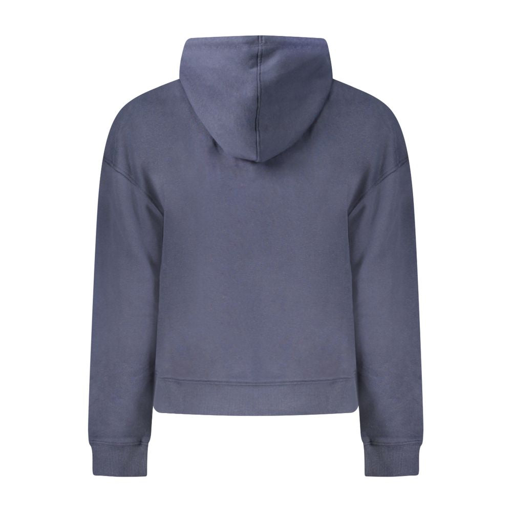 Hooded Sweatshirt Hoodie by Pepe Jeans for women in cotton polyester blue & print features an dramatic silhouette, showcasing a sophisticated and dramatic for a refined, modern aesthetic.