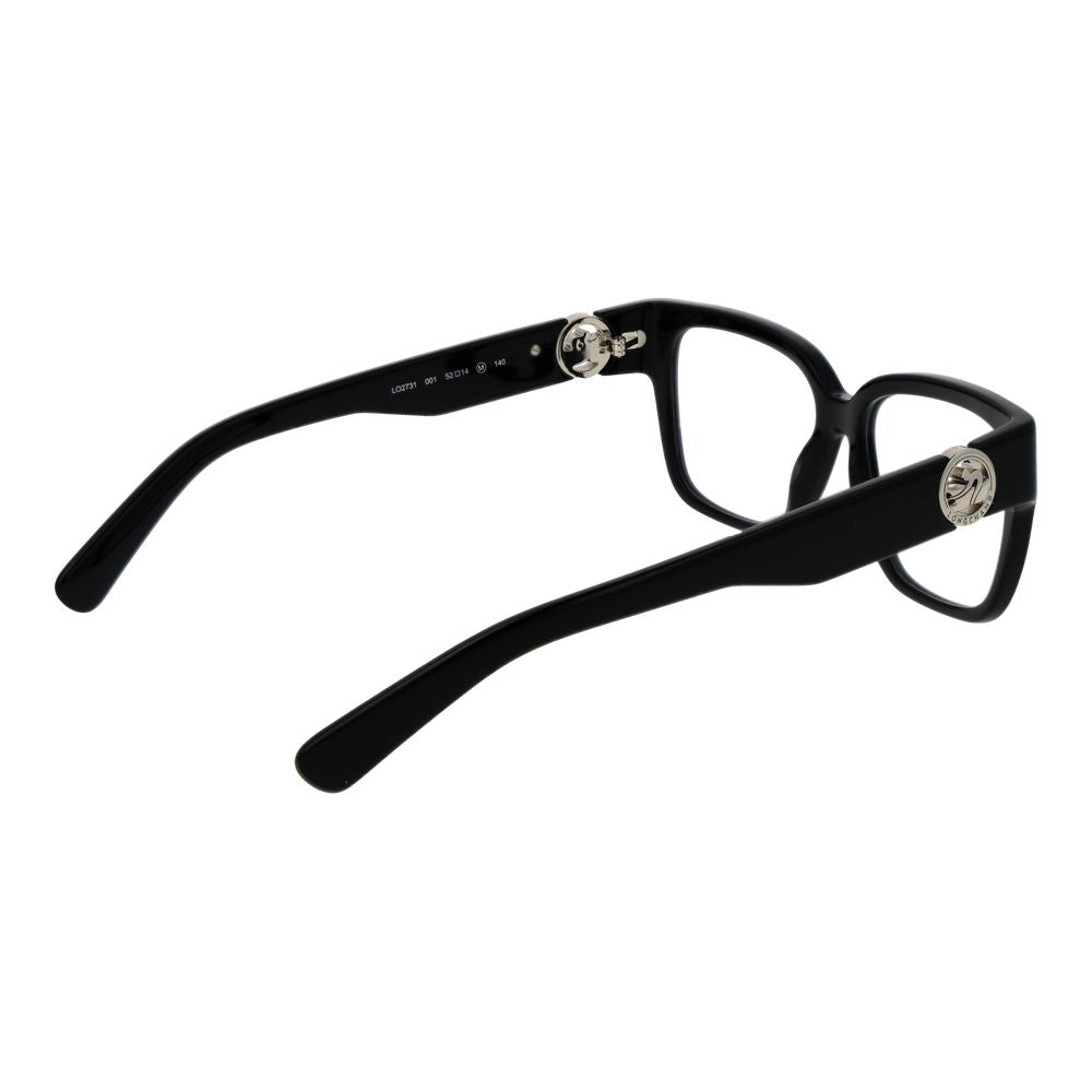 Longchamp Women's Rectangle Full-Rim Acetate Eyeglasses Frames - Black