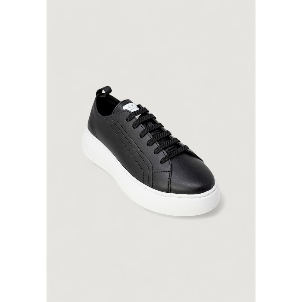 Armani Exchange Women's Low-Top Casual Leather & Rubber Sneakers - Black