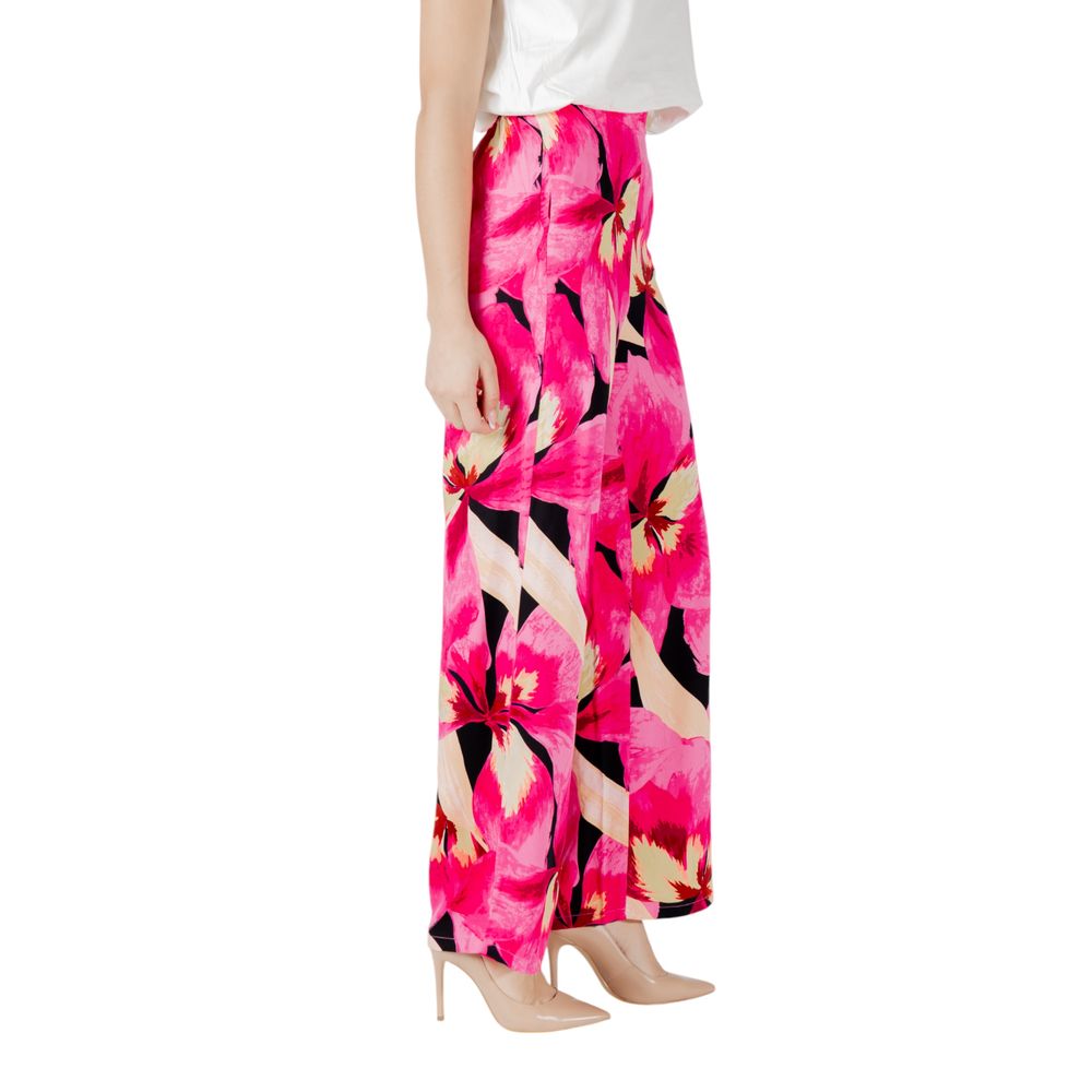 Only Women's Wide Viscose Trousers - Pink