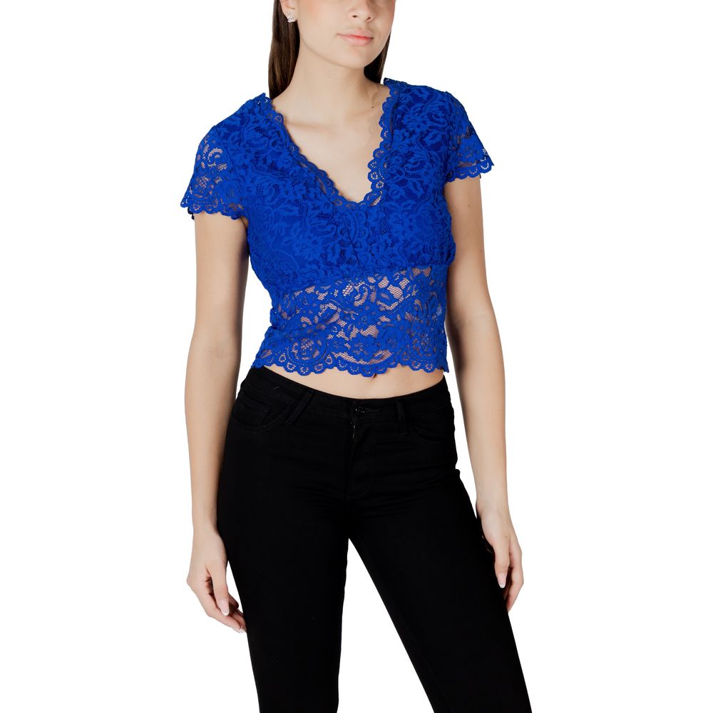Morgan De Toi Women's Polyamide Viscose Activewear Top - Blue