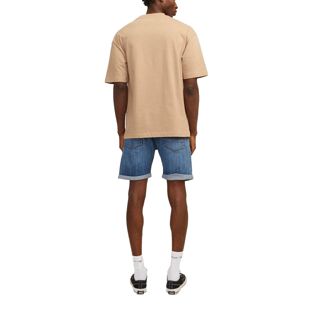 Jack Jones Men's Stretch Polyester Cotton Bermuda Shorts - Blue