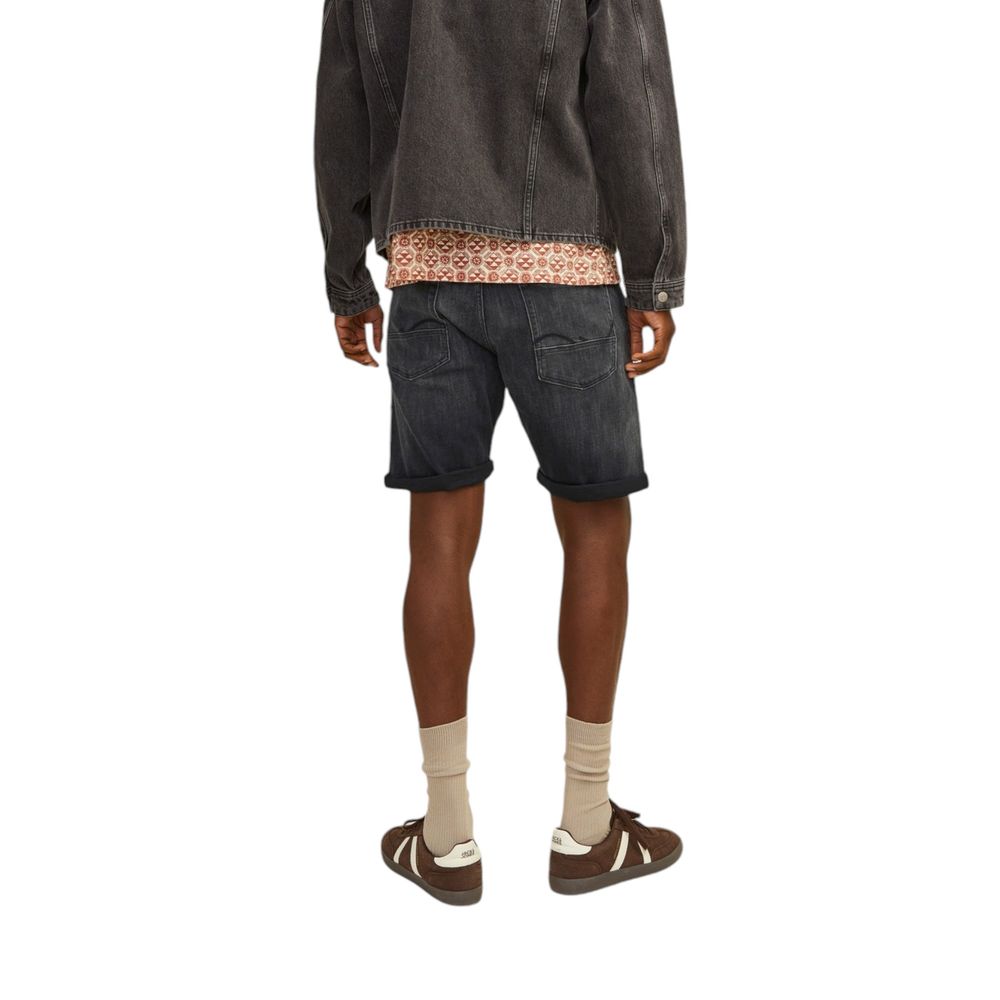 Jack Jones Men's Stretch Polyester Cotton Bermuda Shorts - Black