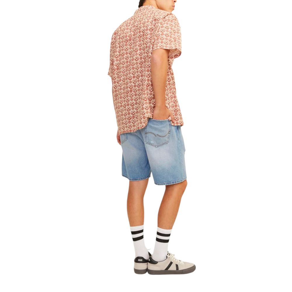 Jack Jones Light Blue Cotton Bermuda