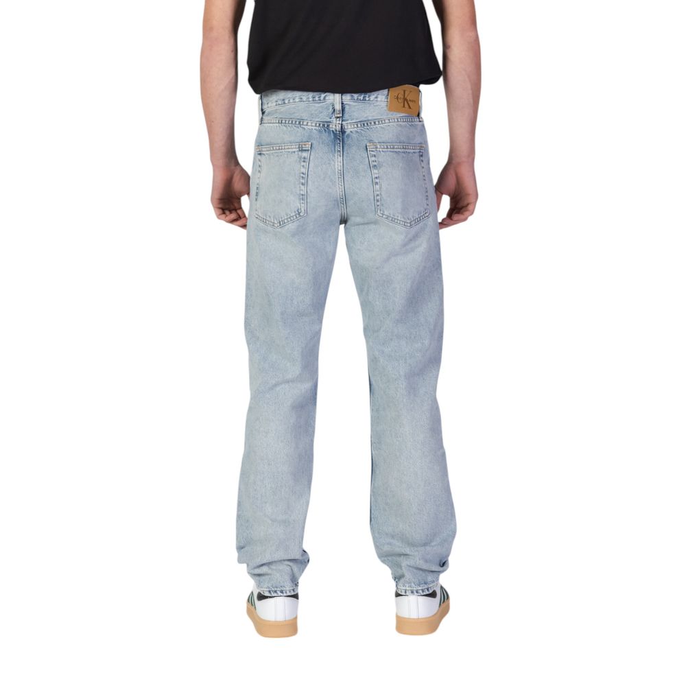 Calvin Klein Jeans Men's Relaxed-Fit Regular-Fit Organic Cotton Denim - Light Blue
