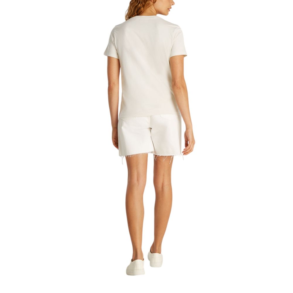 Calvin Klein Jeans Women's Cotton T-Shirt - Beige