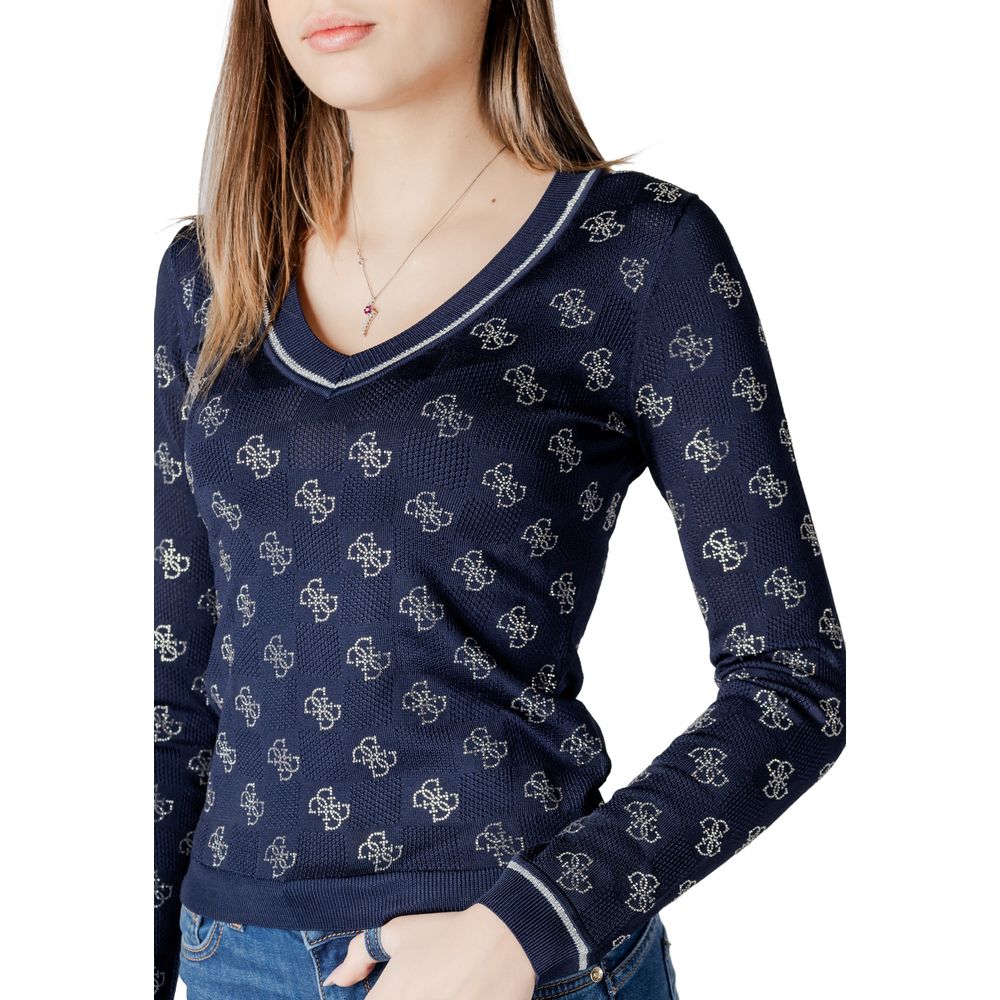 Guess Blue Viscose Sweater