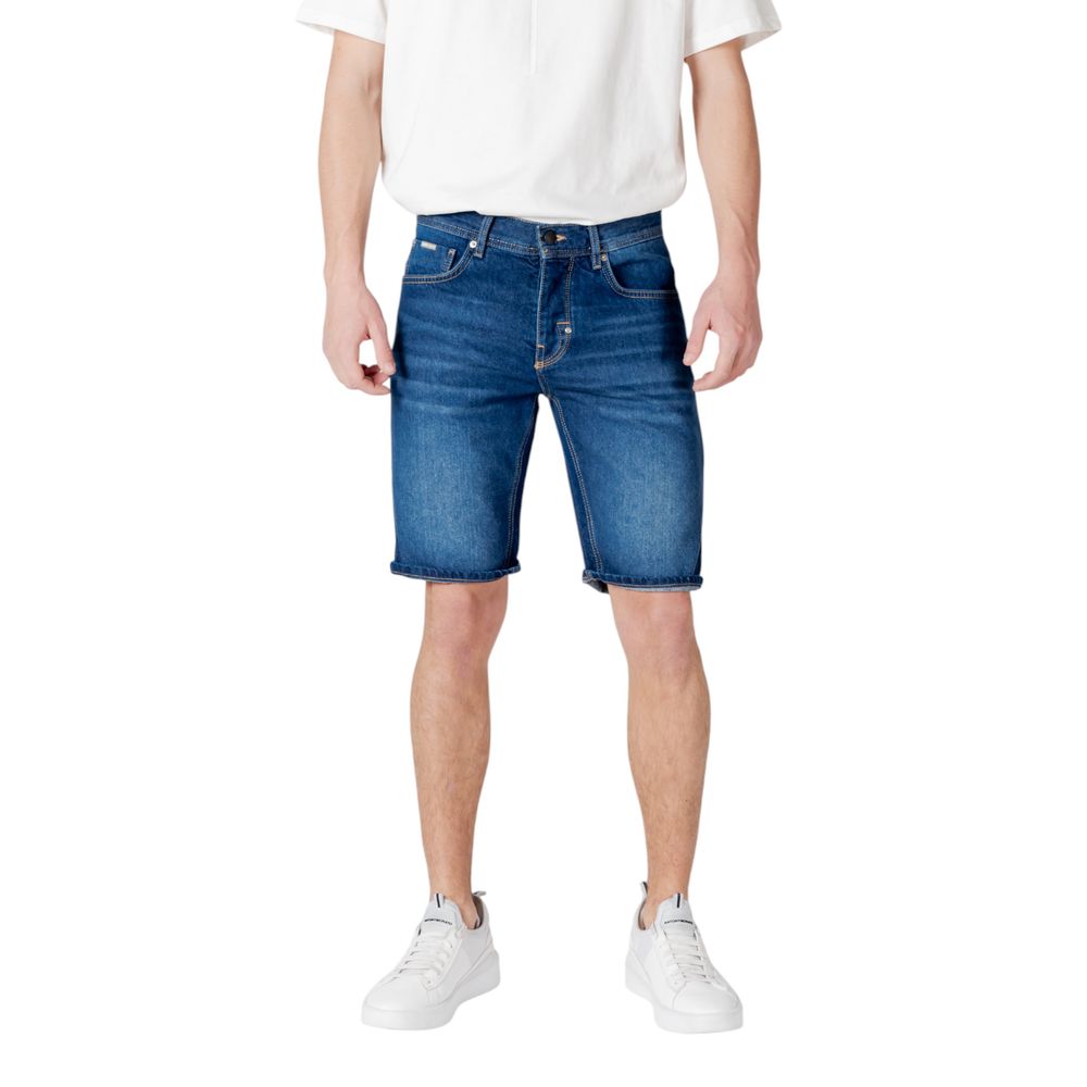 Antony Morato Men's Slim Cotton Bermuda Shorts - Blue
