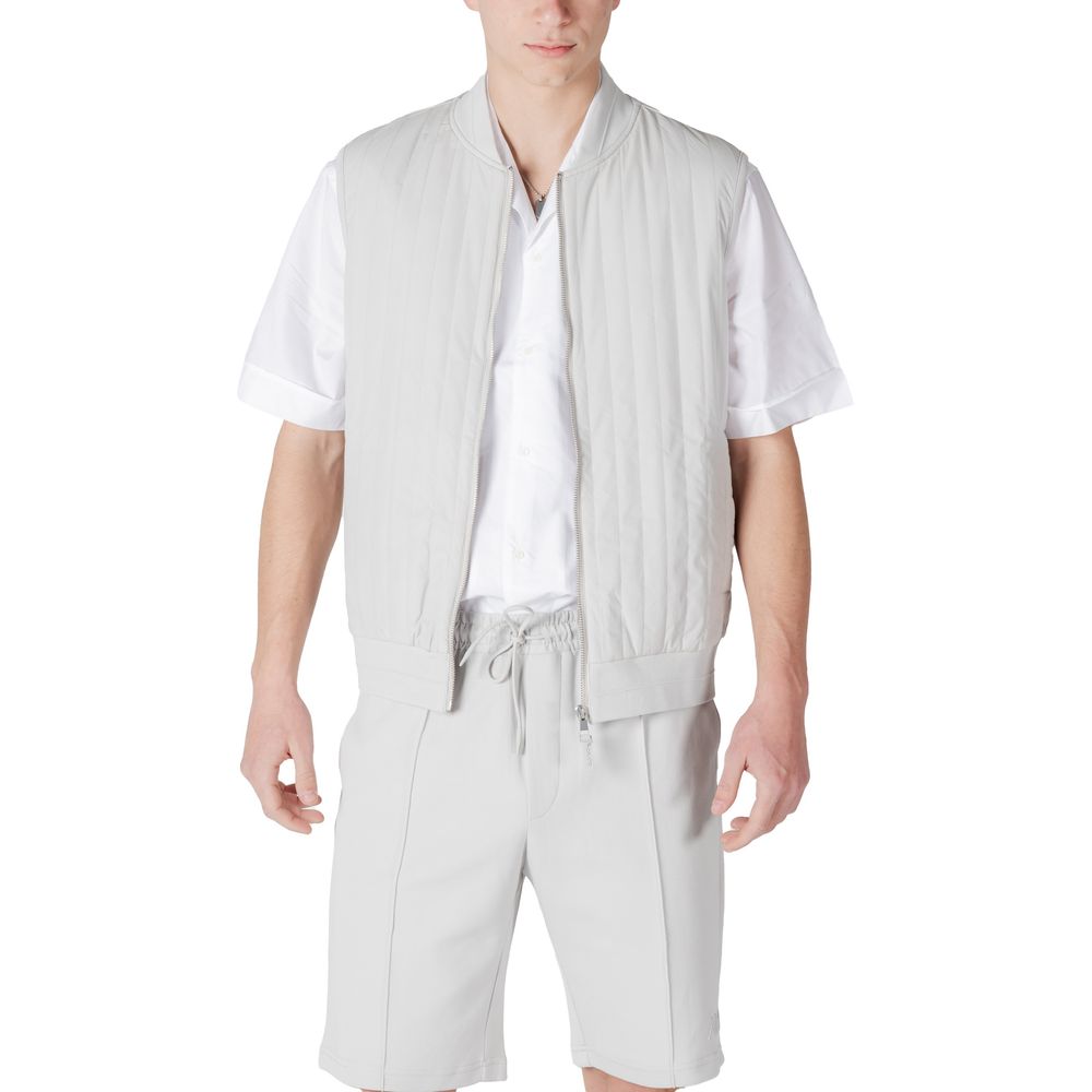 Antony Morato Men's Cotton Polyester Bomber Jacket - Gray